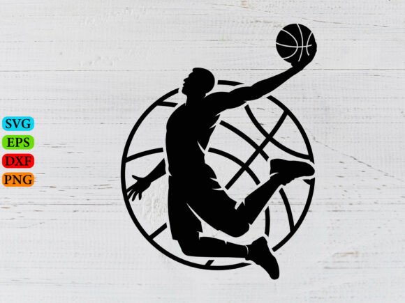 Basketball Player SVG: A Dynamic Graphic for Crafts & Design Projects