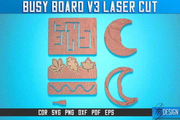 Busy Board Laser Cut SVG Baby Game SVG