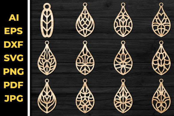 Earrings Laser Cut SVG Bundle for Creative Sellers
