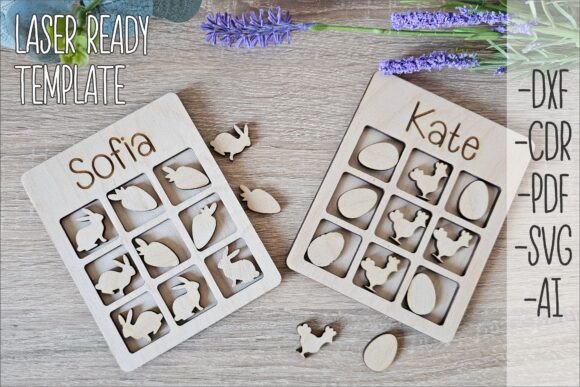 Easter-Themed Laser Cut Design for Spring Branding