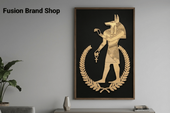 Elevating Brand Identity with Divine Anubis Laser Cut File SVG – Ancie for Wall Decor & Packaging