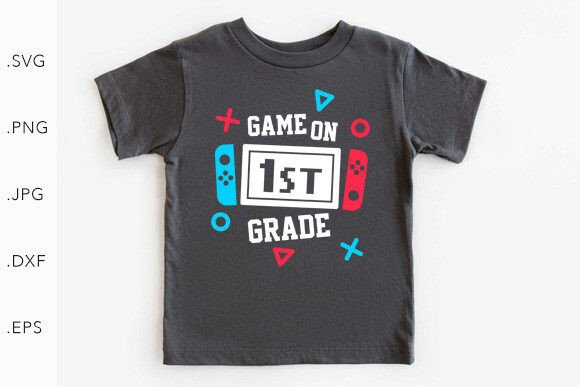 Game on 1st Grade SVG PNG – Playful Graphics for Local Branding & Packaging