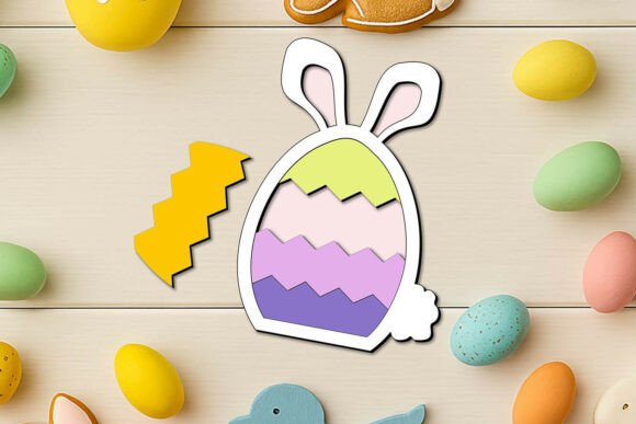 Holiday Easter Puzzle SVG for Laser Cutting in Spring Amp Campaigns