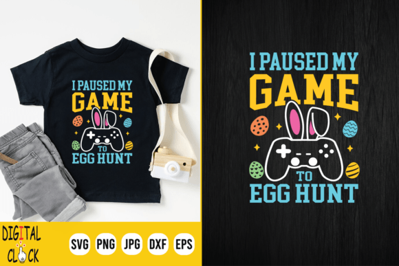 I Paused My Game to Egg Hunt Easter Graphics for Crafts