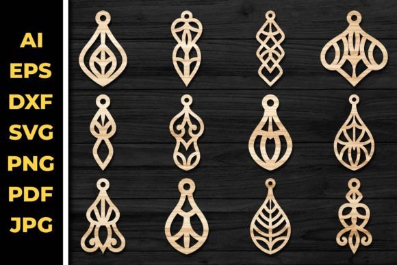 Laser Cut Earring SVG Bundle for Digital Sellers
