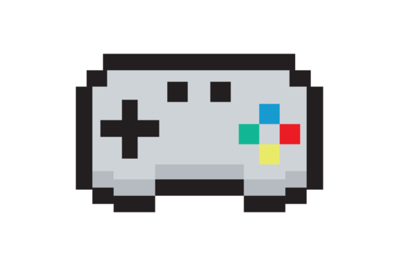 Pixel Vector Game Controller Graphics for Crafters & Illustrations Lovers