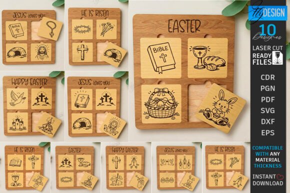 Religious Easter Puzzle Laser Cut Bundle Review for Real Embroidery Projects