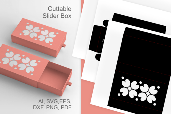Scandi Flowers Cutout Slive N Drawer Box: Laser-Cut Elegance for Boutique Branding