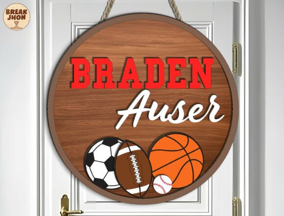 Sporty Laser Cut Home Decor SVG for Business Branding