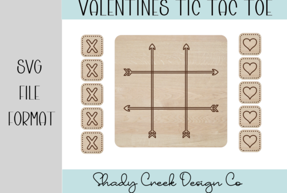 Valentine Tic Tac Toe Laser File Adds Playful Charm to Laser Cutting Projects
